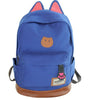 Cat Ears Campus Women Girls Backpack