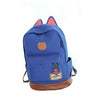 Cat Ears Campus Women Girls Backpack