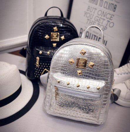 School Bag Mini Rivets Student Backpack