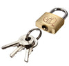 Brass Padlock Long Shackle Travel Luggage