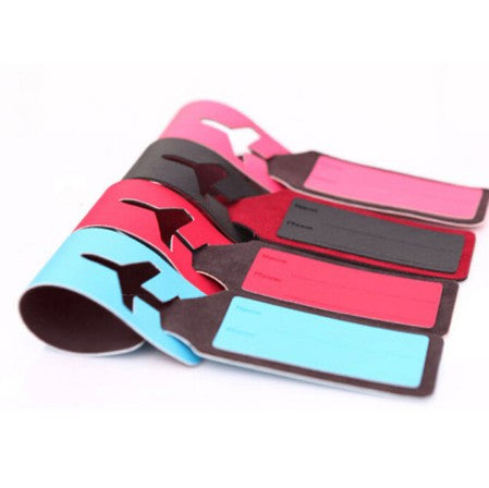 PU Leather Fashion Slim Travel Luggage Tags