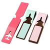 PU Leather Fashion Slim Travel Luggage Tags