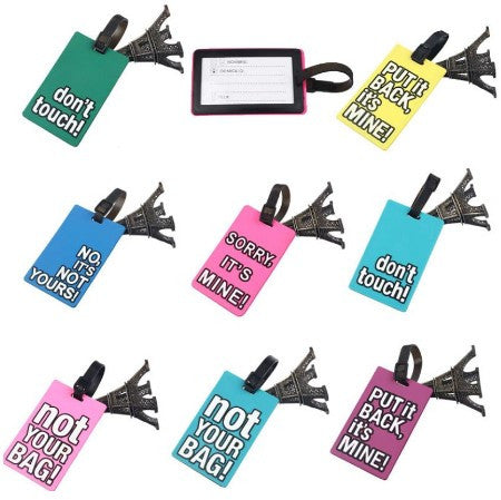 Rubber Funky Travel Luggage Label Straps